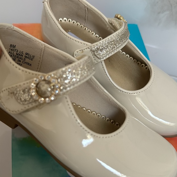 Lil Millie Bone Patent Shoes - Picture 3 of 3